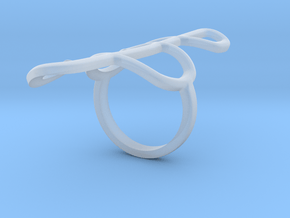 Clef Ring in Clear Ultra Fine Detail Plastic