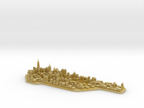 Mini-Manhattan Model in Tan Fine Detail Plastic