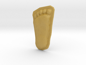 Bigfoot Footprint Cast 1/4 Scale in Tan Fine Detail Plastic