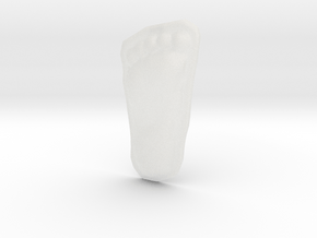 Bigfoot Footprint Cast 1/3 Scale in Clear Ultra Fine Detail Plastic