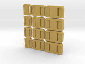 1/6 scale Scuba Diving metal Weights in Tan Fine Detail Plastic