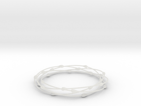 Droplet Bangle in Clear Ultra Fine Detail Plastic