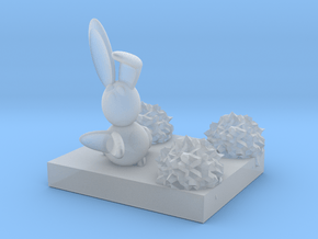 Bunny in Clear Ultra Fine Detail Plastic