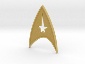 starfleet insigna - command in Tan Fine Detail Plastic