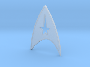 starfleet insigna - command in Clear Ultra Fine Detail Plastic