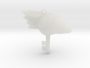 Bird Key Pendant in Clear Ultra Fine Detail Plastic
