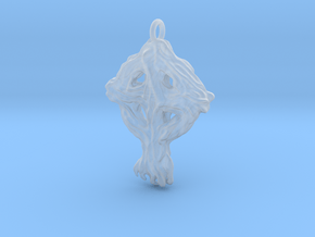 Pendant Celtic Cross Tree in Clear Ultra Fine Detail Plastic