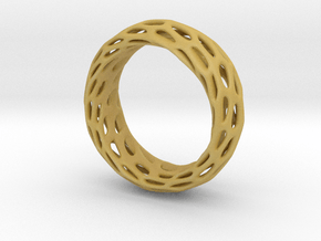 Trous Ring Size 6.5 in Tan Fine Detail Plastic