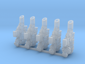Syringe Pistol Weapons Pack in Clear Ultra Fine Detail Plastic