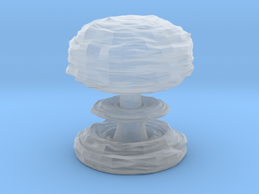 Mushroom Cloud in Clear Ultra Fine Detail Plastic