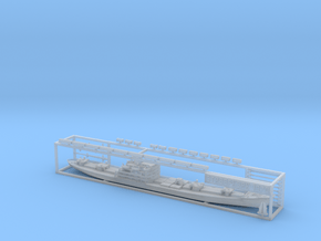 1:1250 scale model VNS Streefkerk long version in Clear Ultra Fine Detail Plastic