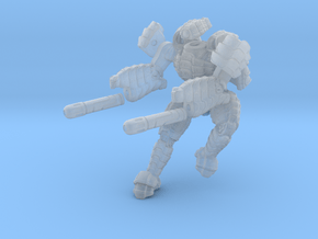 Mech suit with twin weapons. (6) in Clear Ultra Fine Detail Plastic