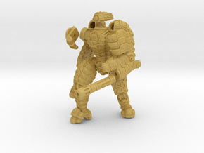 Mech suit with twin weapons. (7) in Tan Fine Detail Plastic