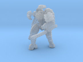 Mech suit with twin weapons. (7) in Clear Ultra Fine Detail Plastic
