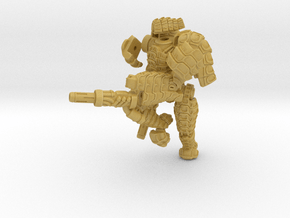 Mech suit with twin weapons.(8) in Tan Fine Detail Plastic