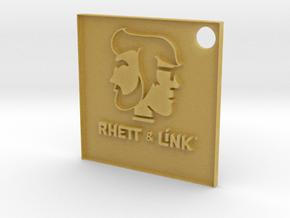 Rhett and Link Tag in Tan Fine Detail Plastic