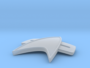 Starfleet 2370s Combadge in Clear Ultra Fine Detail Plastic