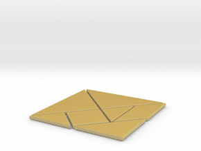 tangram in Tan Fine Detail Plastic