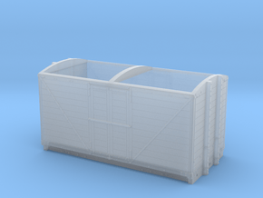 LNWR 6ton Refrigerator Van body - 4mm scale in Clear Ultra Fine Detail Plastic
