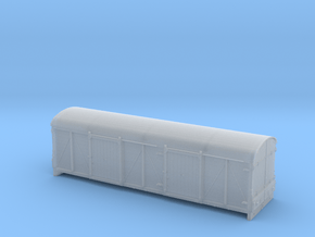 LMS 6wheel Covered Carriage Truck body - 4mm scale in Clear Ultra Fine Detail Plastic