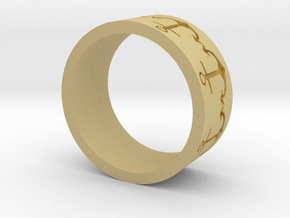 DG Ring 6 in Tan Fine Detail Plastic