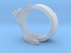 DG Ring two in Clear Ultra Fine Detail Plastic