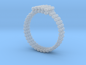 Spheroid ring in Clear Ultra Fine Detail Plastic