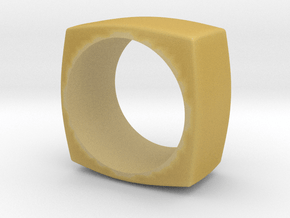 The Minimal Ring in Tan Fine Detail Plastic