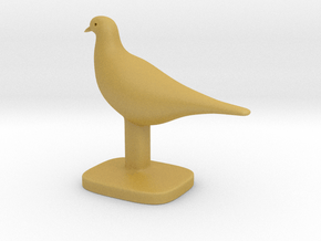Pigeon Bird in Tan Fine Detail Plastic