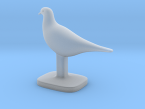 Pigeon Bird in Clear Ultra Fine Detail Plastic