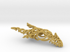 Dragon of Swirls in Tan Fine Detail Plastic