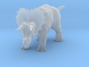 Triceratops Figurine in Clear Ultra Fine Detail Plastic