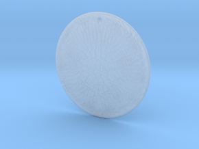 Thalassiosira pseudonana Diatom Pendant ~ 40mm in Clear Ultra Fine Detail Plastic