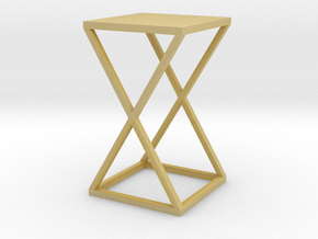 Xtra Side Table 1:12 scale in Tan Fine Detail Plastic