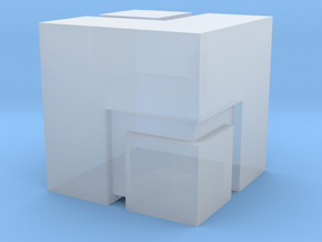 (FEZ) Mini Cube 2x2 in Clear Ultra Fine Detail Plastic