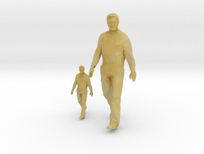 Architectural Man - 1:50 + 1:100 - Walking  in Tan Fine Detail Plastic