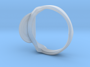 Christian Navigator Ring in Clear Ultra Fine Detail Plastic
