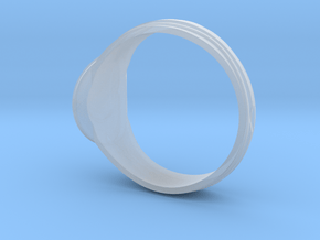 Christian Navigator Ring 3 in Clear Ultra Fine Detail Plastic