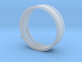 Christian Navigator Ring 4 in Clear Ultra Fine Detail Plastic