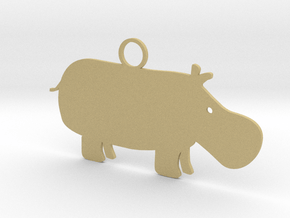 Wildlife Treasures - Hippo in Tan Fine Detail Plastic