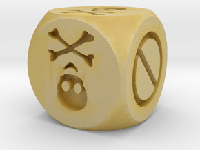 Axis & Allies attack d6 4 hit in Tan Fine Detail Plastic