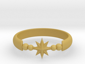 Ring of Star 20.6mm  in Tan Fine Detail Plastic
