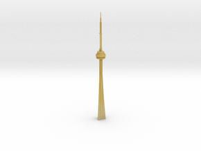 CN Tower in Tan Fine Detail Plastic
