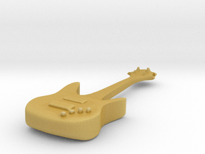 Bass Guitar in Tan Fine Detail Plastic
