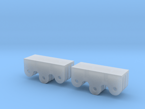 2x Registerkupplung Typ 2 in Clear Ultra Fine Detail Plastic