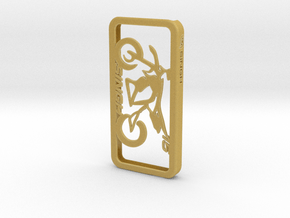 iPhone 5 case for Supermoto personalized with name in Tan Fine Detail Plastic