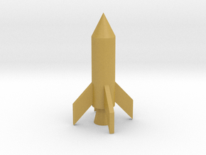 Basic rocket in Tan Fine Detail Plastic