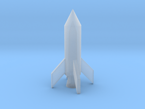 Basic rocket in Clear Ultra Fine Detail Plastic
