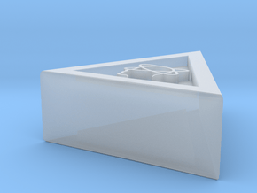Triangle Token - 0.5" Dazed in Clear Ultra Fine Detail Plastic