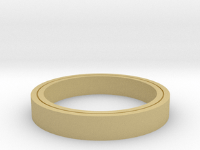 Clear Ring in Tan Fine Detail Plastic